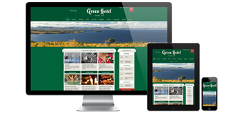 Green Hotel's hemsida och webbdesign av Panang Kommunikation